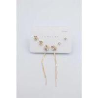 Çoklu Set Küpe - Altın