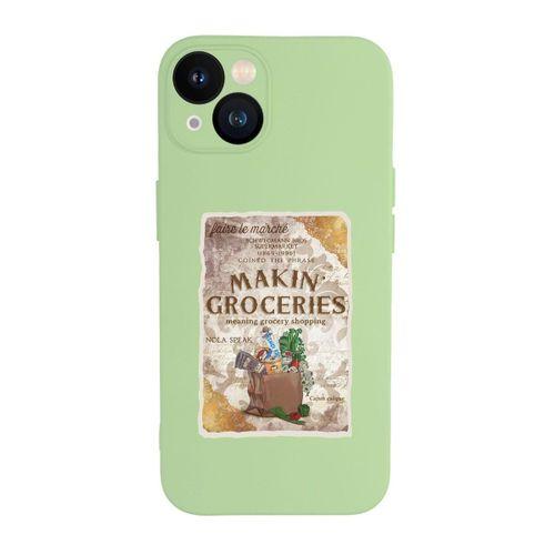 iPhone 13 Makin Groceries Premium Silikonlu Telefon Kılıfı