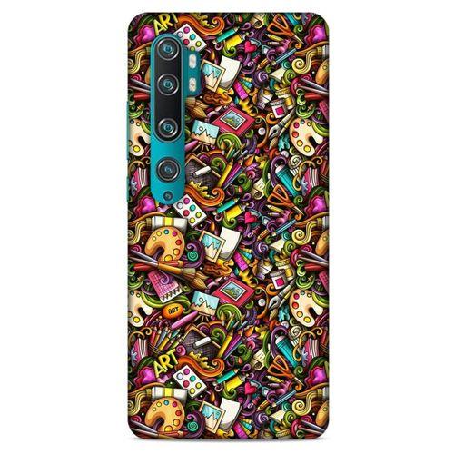 Graffitix (18) Desenli Silikon Kapak Xiaomi Mi Note 10 Pro Kılıf