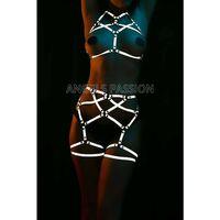 Bayan İç Giyim Karanlıkta Parlayan Harness - APFT415