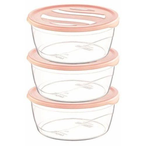 Saklama Kabı Karizma Yuvarlak 3lü No:2 Royaleks-ÇNK2149