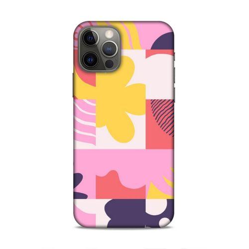 Apple iPhone 12 Pro Uyumlu Kılıf Insomnia (22) Tam Koruma Kılıfı Pembe Sarı