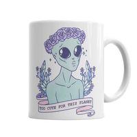 Cute Alien Uzaylı Kupa Bardak Porselen