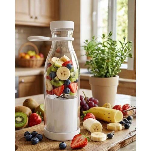 Usb Şarjlı Mini Blender Taşınabilir Smoothie Yapıcı 380 Ml Pratik Kullanım