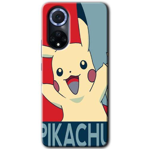 Huawei Nova 9 Kılıf HD Desen Baskılı Arka Kapak - Pikaçhu + Kırılmaz Cam