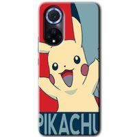 Huawei Nova 9 Kılıf HD Desen Baskılı Arka Kapak - Pikaçhu + Kırılmaz Cam