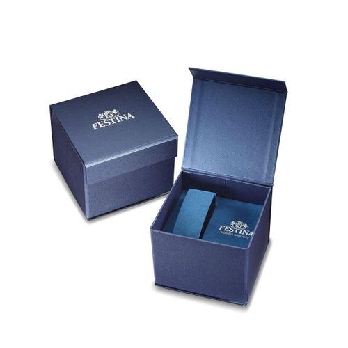 Festina F20742/1 Quartz Çelik Gri Mavi Kadran 10 ATM 44 mm Erkek Kol Saati