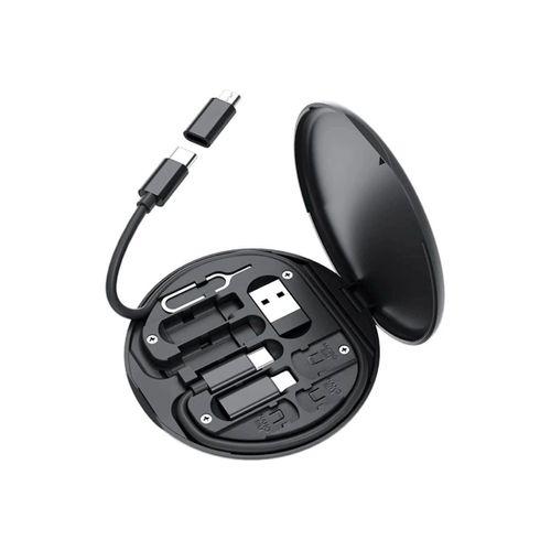 60w Destekli Kablo Kutusu Seyahat Kablo Seti 5'i 1 Arada Usb Type-c Şarj Kablosu Seti