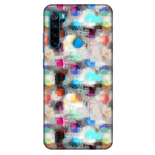 Xiaomi Redmi Note 8 Kılıf Pastel Renkler (8) Baskılı Kılıf Turkuaz Beyaz