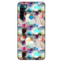 Xiaomi Redmi Note 8 Kılıf Pastel Renkler (8) Baskılı Kılıf Turkuaz Beyaz