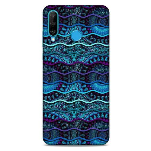 Huawei P30 Lite Kılıf Baskılı Özel Seri Taşlı (37) Silicone Cover