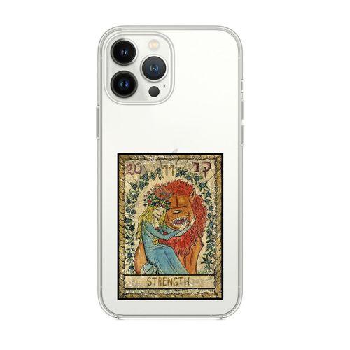 iPhone 13 Pro Max Strenght Desenli Premium Silikonlu Şeffaf Telefon Kılıfı