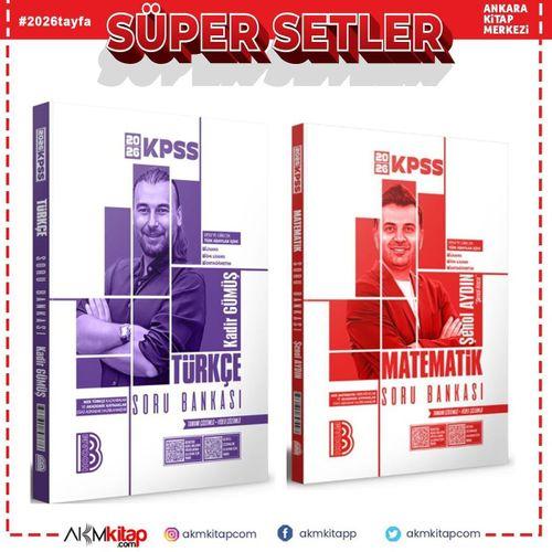 Benim Hocam 2026 KPSS Türkçe ve Matematik Tamamı Çözümlü Soru Bankası Seti 2 Kitap