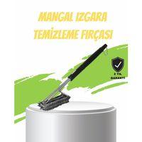 Mangal Izgara Temizleme Fırçası Paslanmaz Çelik Telli Uzun Saplı
