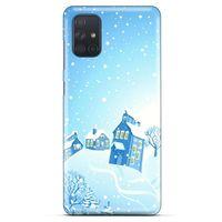 Samsung Galaxy M51 Kılıf Snowix (24) Darbe Emici Kılıf Beyaz Mavi
