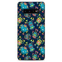 Retro (9) Desen Kılıf Renkli Samsung Galaxy S10 Plus Kılıf