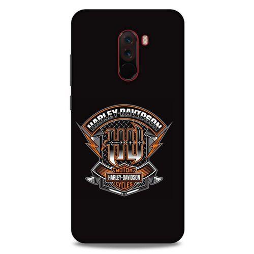 Xiaomi Pocophone F1 Uyumlu Kılıf Motorsiklet (39) Liquid Crystal Kılıf Harley Davidson