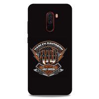 Xiaomi Pocophone F1 Uyumlu Kılıf Motorsiklet (39) Liquid Crystal Kılıf Harley Davidson
