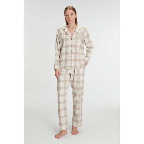 Pamuklu Uzun Kol Gömlek Pantolon Pijama Takımı