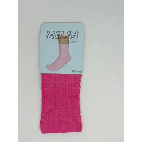Melba Kareli Polymid Soket Çorap