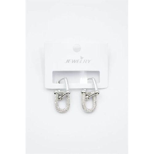 Tf Zincir Küpe - Gümüş