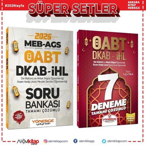 Yönerge 2026 ÖABT MEB AGS DKAB Din Kültürü ve İHL İmam Hatip Lisesi Öğretmenliği Soru Bankası ve Deneme Seti 2 Kitap