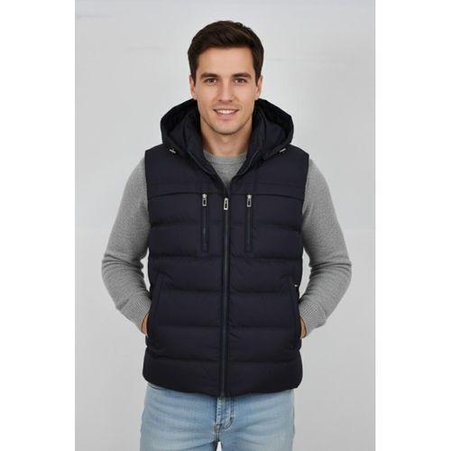 Erkek Kapüşonlu Spor Yelek 4021 BGL-ST04900