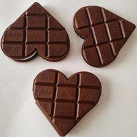 Kalp Tasarımlı Çikolata Not Defteri