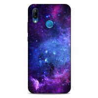 Huawei P20 Lite Uyumlu Kılıf Mor Delisi (6) Silikon Kılıf Yıldızlar