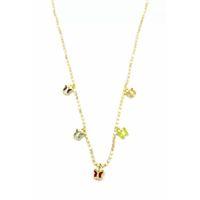 Ezme Zincir Charm Kolye - Altın