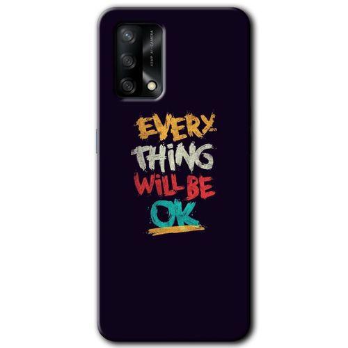 Oppo A54 Kılıf HD Desen Baskılı Arka Kapak + Temperli Cam - Everything