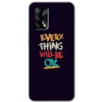 Oppo A54 Kılıf HD Desen Baskılı Arka Kapak + Temperli Cam - Everything