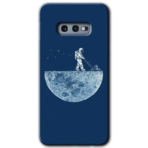 Potkal Hediye Fabrikası Samsung Galaxy S10e Kılıf HD Desen Baskılı Arka Kapak - Uzay İşçisi