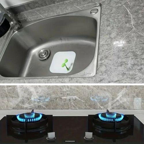 Mermer Desenli Sticker Folyo Atina Grisi 60cm*5mt T04