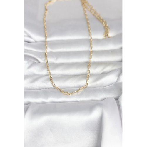 CM 14K Gold Renk Ataç Zincir Model 60 cm Kadın Kolye