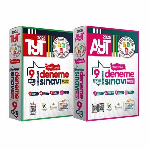 2026 YKS TYT-AYT Türkiye Geneli Kurumsal 18li (9+9) Paket Deneme Sınavı Dijital Cevaplı