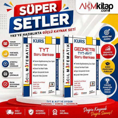 Acil Yayınları TYT Matematik ve Geometri Soru Bankası Seti 2 Kitap