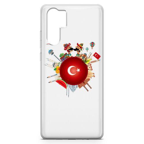 Huawei P30 Pro Kılıf Türkiye Milli Figürler Arka Kapak Koruma Desenli Full Koruyucu