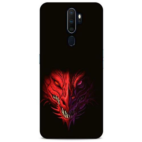Oppo A5 2020 Kılıf Dragons (16) Kalın Kılıf Kırmızı King Ejderha