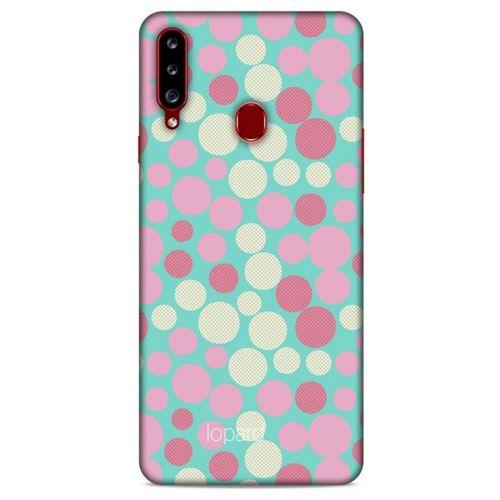 Samsung Galaxy A20s Kılıf Pastel Renkler (50) Shockproof Kılıf Bordo Pembe