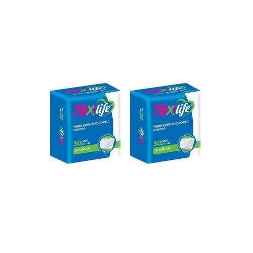 Flexilife Kedi Köpek Çiş Pedi Yatak Koruyucu 60x90 30'lu 2 paket / 60 adet