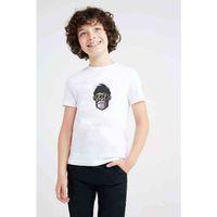 Cool Monkey Baskılı Unisex Çocuk Beyaz t-shirt