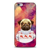 Apple Iphone 6 Kılıf Köpek Kıyafetleri (6) Silikon Kılıf Pug Kazak