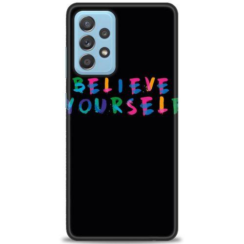 Samsung Galaxy A52s 5G Kılıf HD Baskılı Kılıf - Believe + Tam Ekran Koruyucu