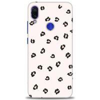 Xiaomi Redmi Note 7 Kılıf HD Baskılı Kılıf - Kahveli Leopar + Tam Ekran Koruyucu