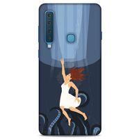 Samsung Galaxy A9 2018 Kılıf Depresyon (43) Thin Fit Kılıf Mavi Tonları