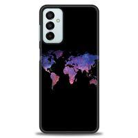 Samsung Galaxy M13 Kılıf HD Baskılı Kılıf - Dünya Haritası + Tam Ekran Koruyucu