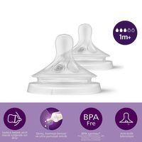 Philips Avent Philips Avent Doğal Tepkili Natural Response 2li Biberon Emziği 3No 1+ Ay