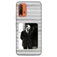 Lopard Xiaomi Redmi Note 9 4g Uyumlu Kılıf Atatürk (36) Glitter Kılıf