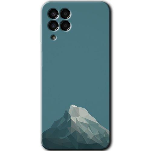 Potkal Hediye Fabrikası Samsung Galaxy M33 HD Baskılı Kılıf + 9D Tam Ekran Koruyucu - Alone Mountain